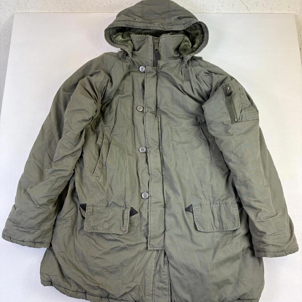 Rothco Parka Extreme Cold Weather Vintage Type N-3B Coat Size 3XL Green Military